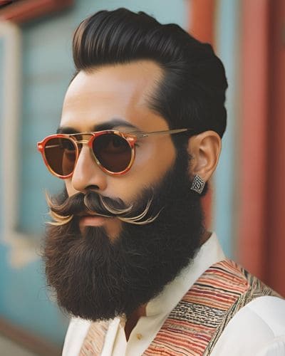 Masculine and bold dadhi style