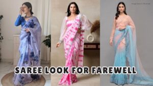 Farewell Look Which Colour Saree is Best for a Farewell Party