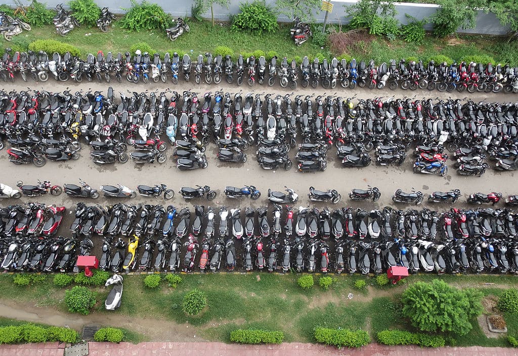 General Two Wheeler Parking Dimensions