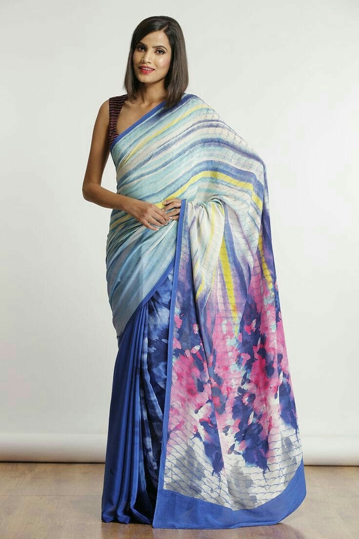 Printed Saree for Farewell Party 4