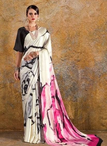 Printed Saree for Farewell Party