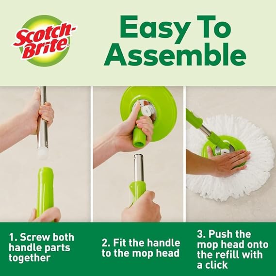 Scotch Brite Twin Bucket Spin Mop